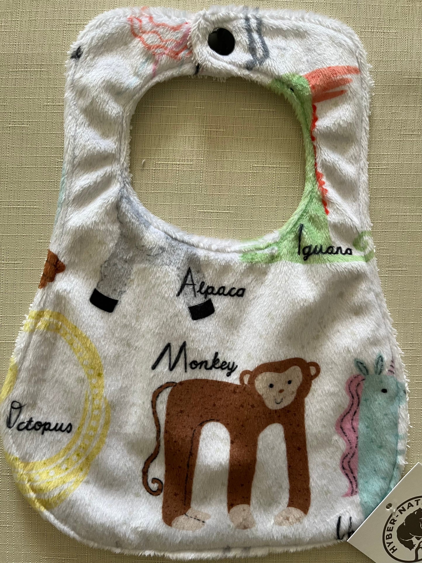 Alphabet Zoo Monkey Bib