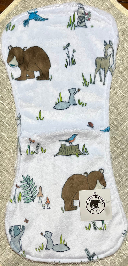 Hyber-Native Woodland Pals Burp Cloth