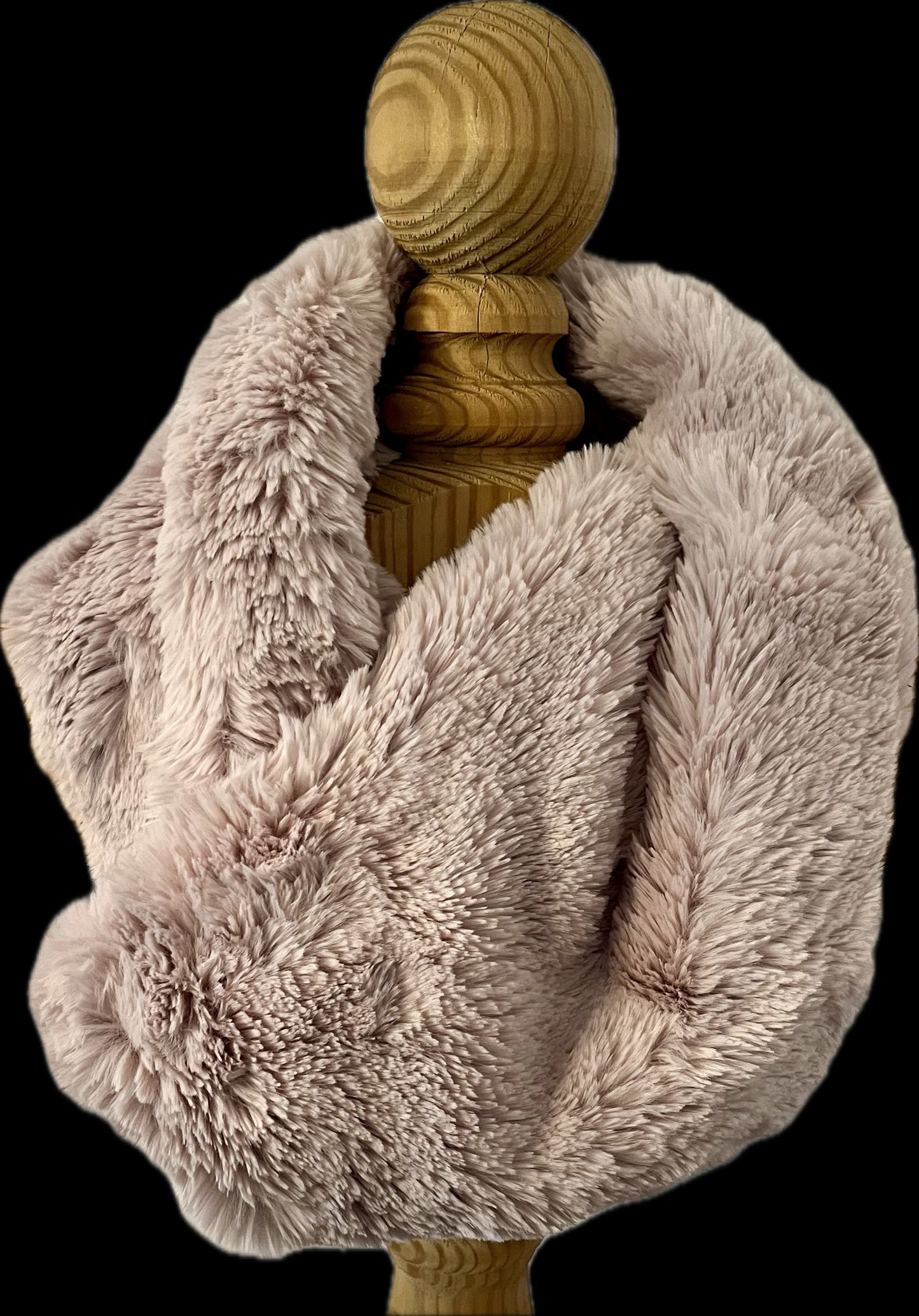 Arctic Rabbit Champagne Infinity Scarf